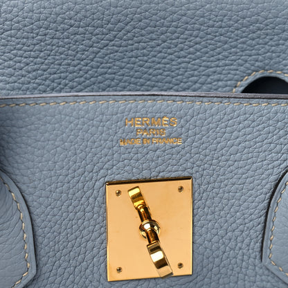 Hermes Togo Birkin 35 Bleu Lin 5 of 10