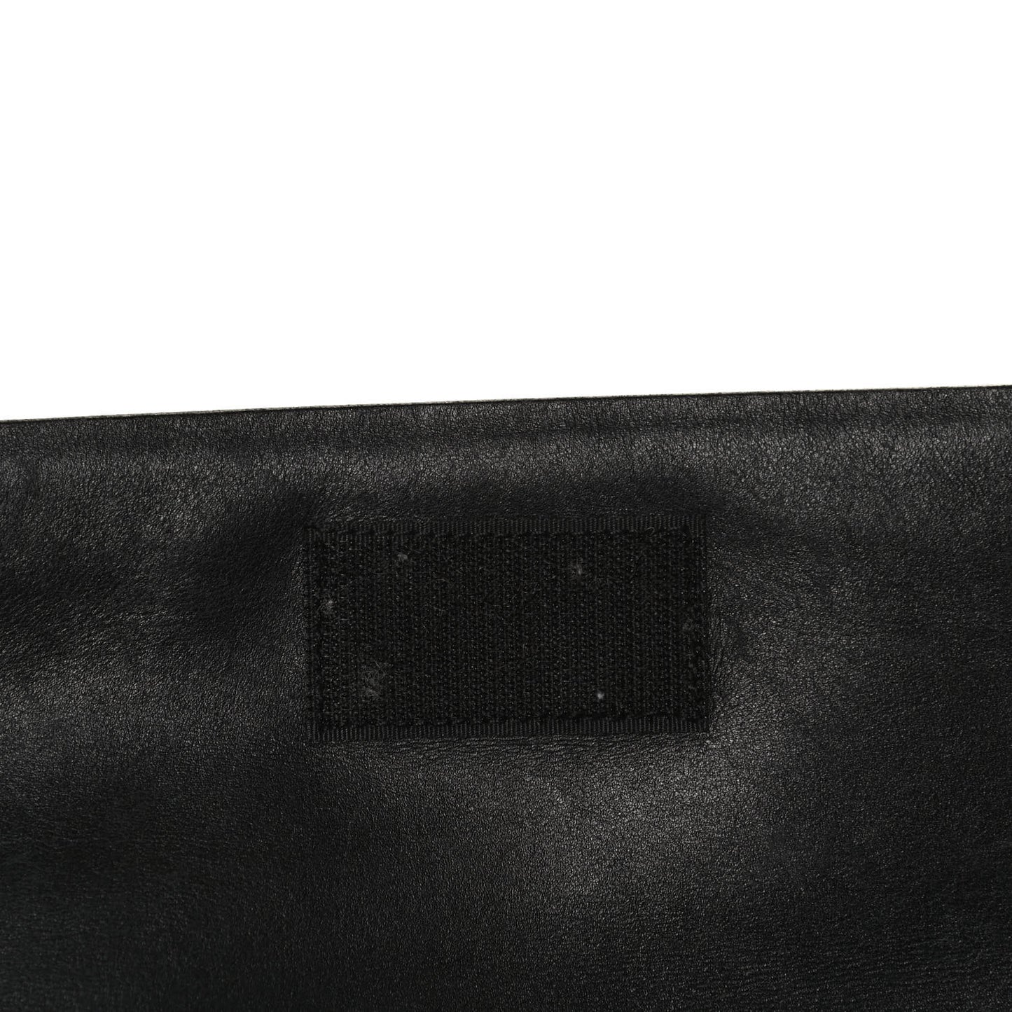 Calfskin Fabric Messenger Bag Black