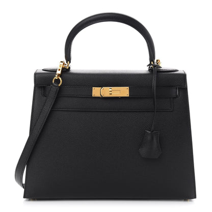 Hermes Epsom Kelly Sellier 28 Black 1 of 11