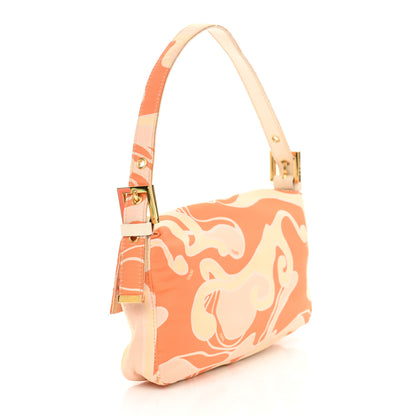 Fendi Satin Swirl Print Baguette Multicolor 3 of 11