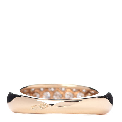 Cartier 18K Yellow Gold Diamond 6mm Etincelle de Band Ring 49 4.75 3 of 5