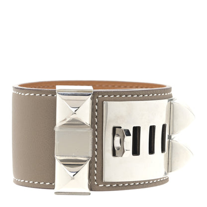 Hermes Swift Collier de Chien CDC Bracelet T2 Etoupe 3 of 5
