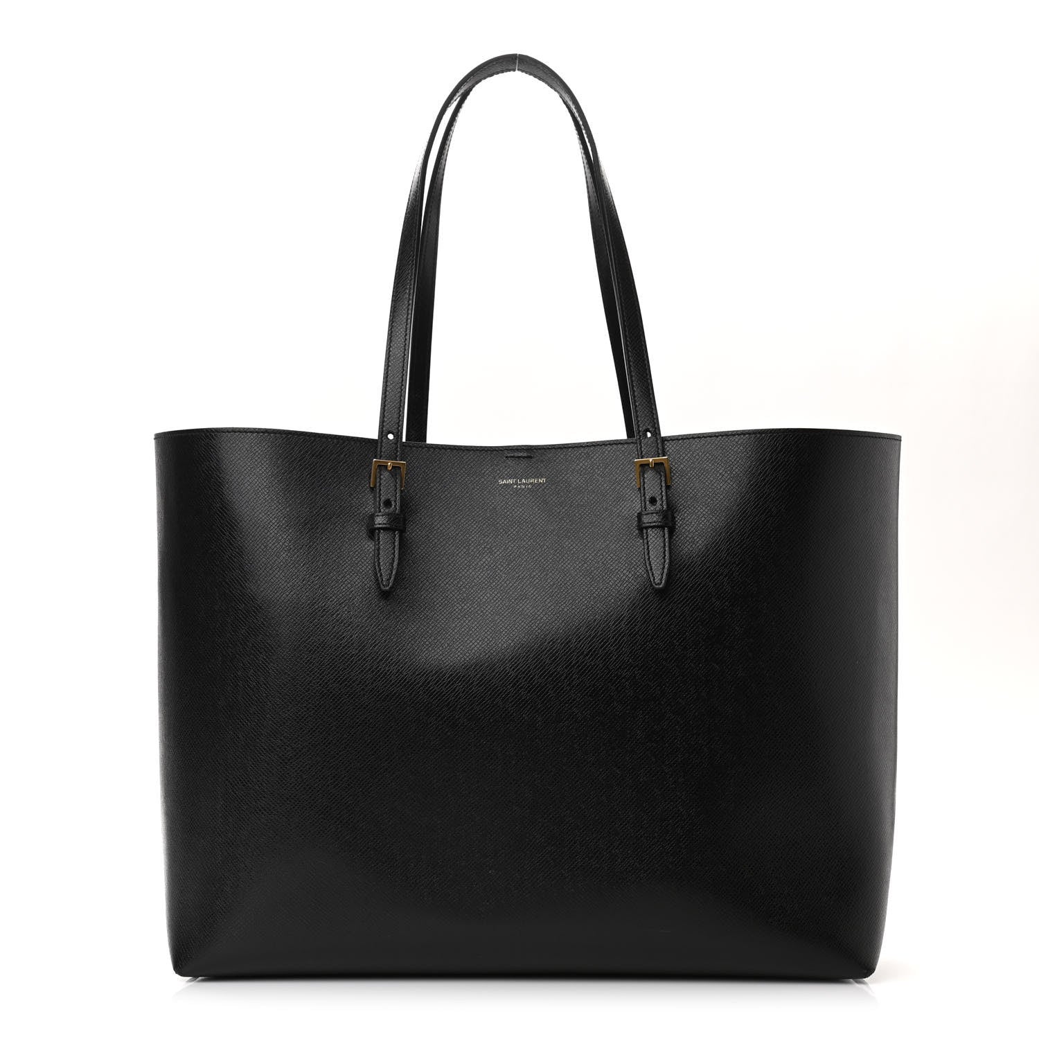 Saint Laurent Calfskin Large Shopping Tote Black 2 of 10