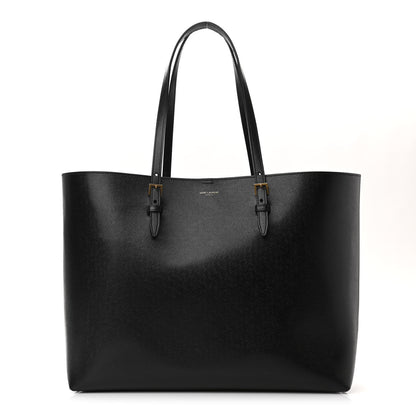Saint Laurent Calfskin Large Shopping Tote Black 2 of 10