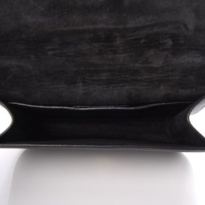 Alexander McQueen Grained Calfskin Small Insignia Flap Black 5 of 7