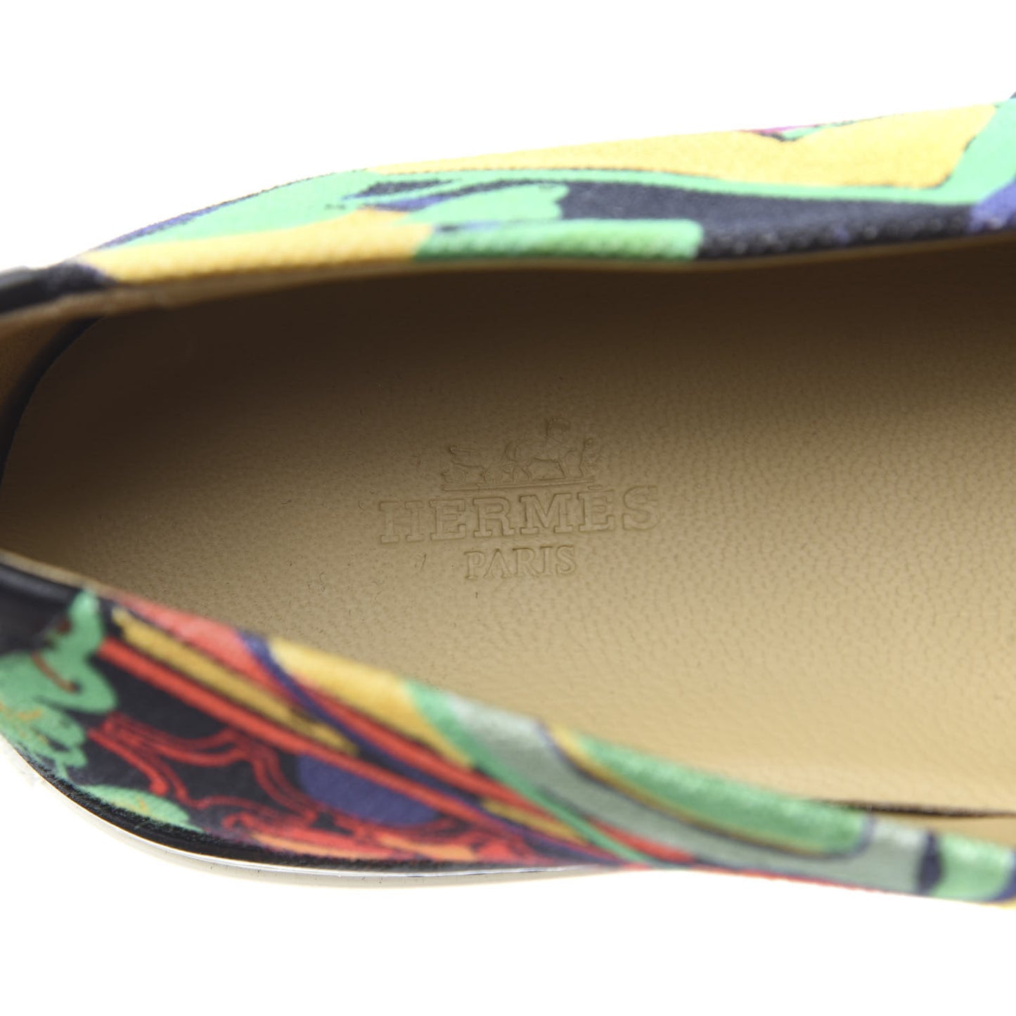Cotton Canvas Tropical Modernisme Slip On Sneakers 40 Black Multicolor