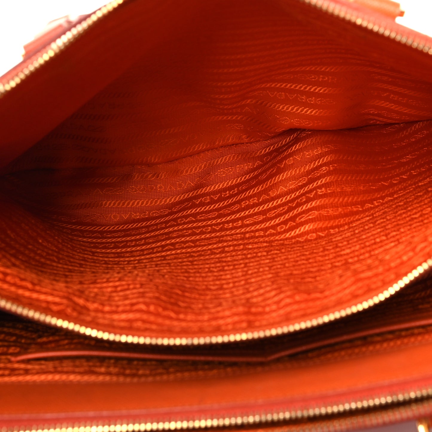 Saffiano Large Galleria Double Zip Tote Papaya