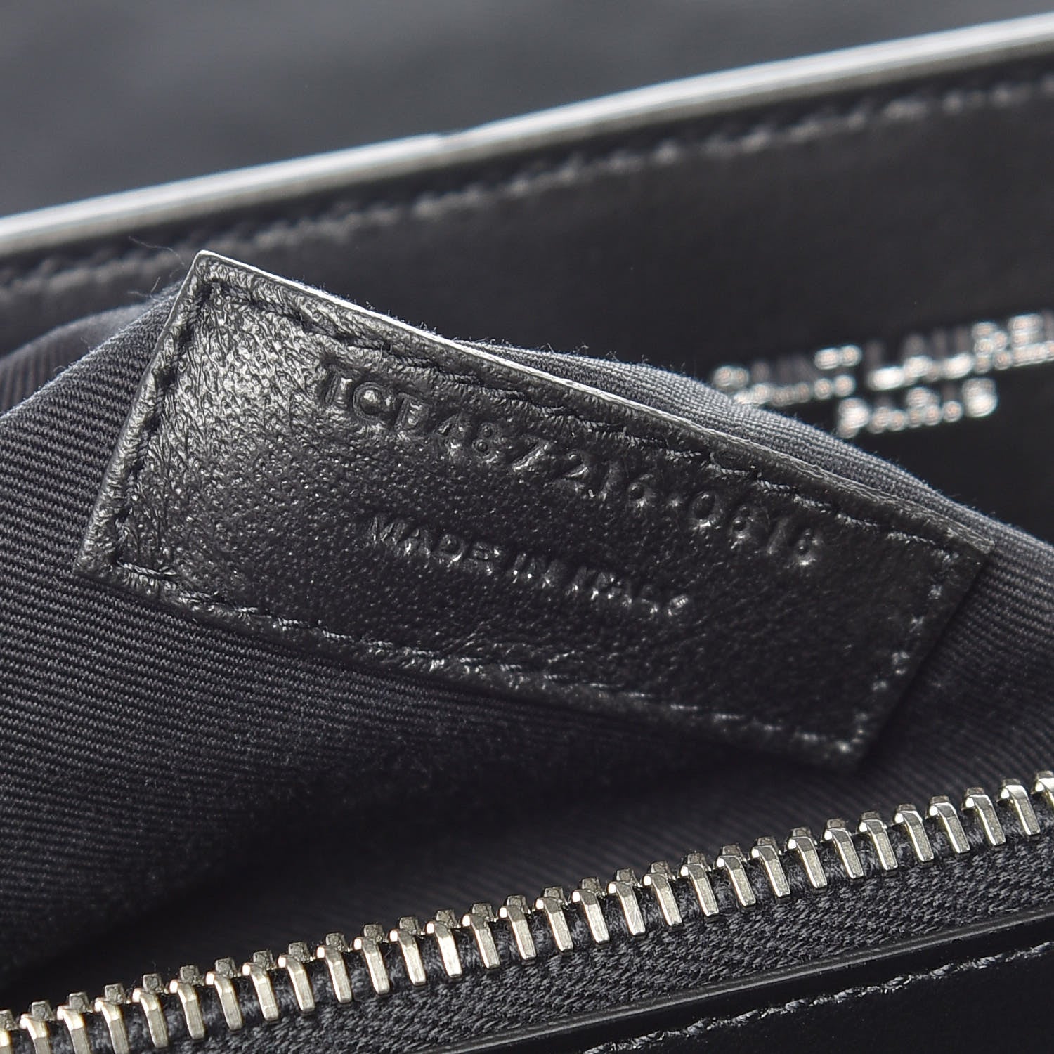 Saint Laurent Calfskin Y Quilted Monogram Medium Loulou Chain Satchel Black 10 of 11