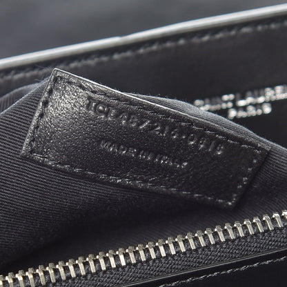 Saint Laurent Calfskin Y Quilted Monogram Medium Loulou Chain Satchel Black 10 of 11