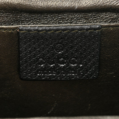Gucci Satin Snakeskin Crystal Frame Evening Bag Black 6 of 15