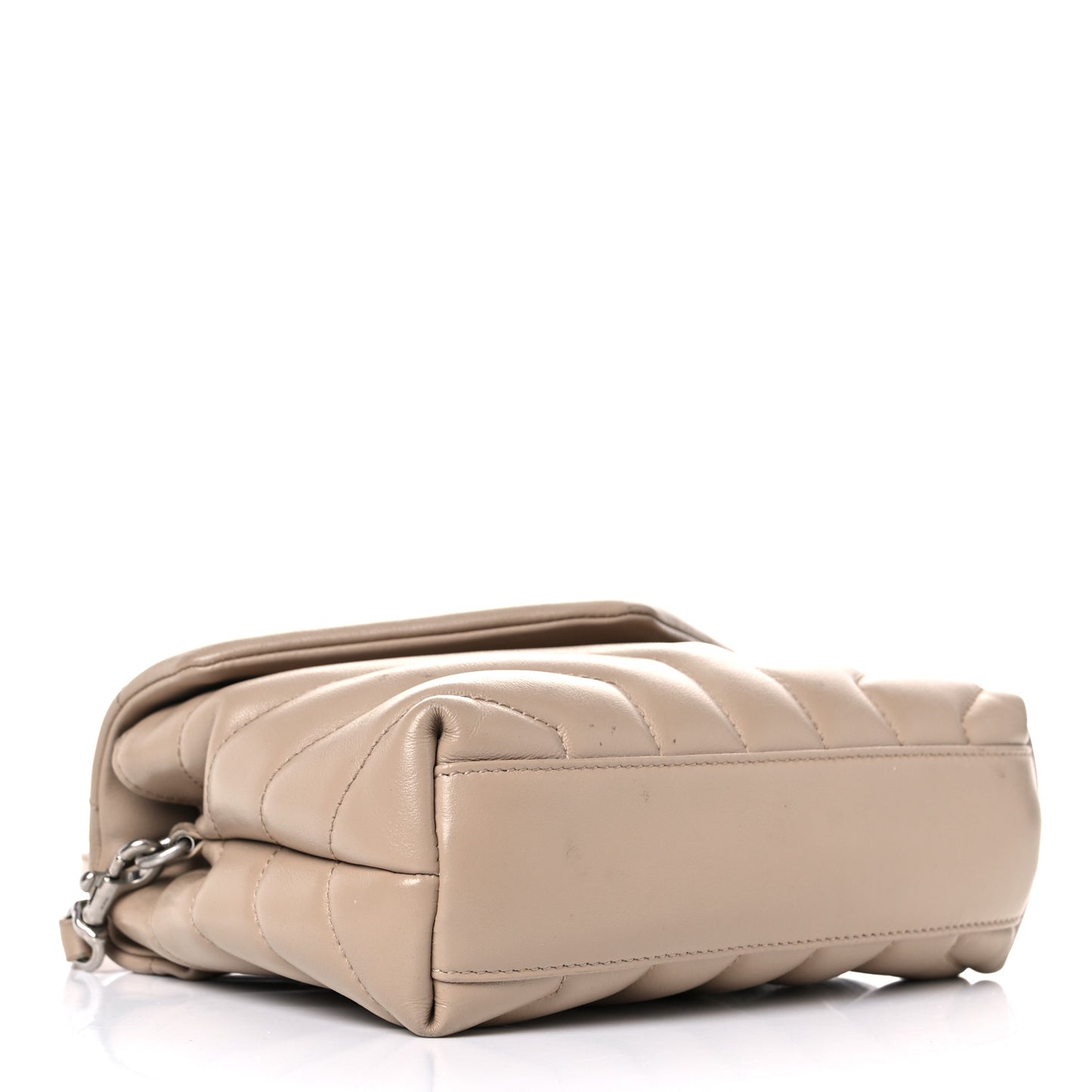 Calfskin Y Quilted Monogram Toy Loulou Crossbody Bag Dark Beige