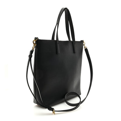 Saint Laurent Calfskin North-South Shopping Tote Black 3 of 10