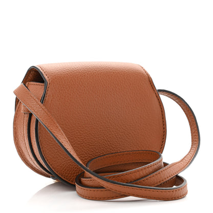 Chloe Calfskin Mini Marcie Round Crossbody Bag Tan 3 of 12
