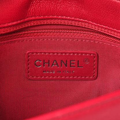 Chanel Iridescent Sheepskin Quilted Small Vintage Mademoiselle Flap Dark Pink 6 of 8