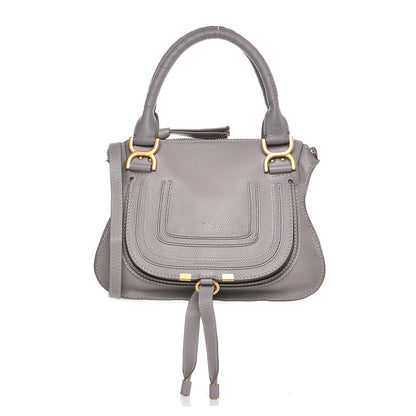 Chloe Calfskin Small Marcie Satchel Cashmere Grey 1 of 10