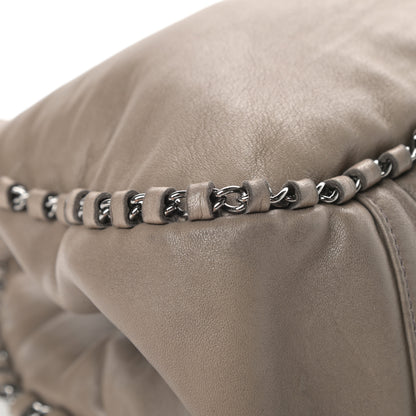 Chanel Lambskin Chain Hobo Grey 13 of 16