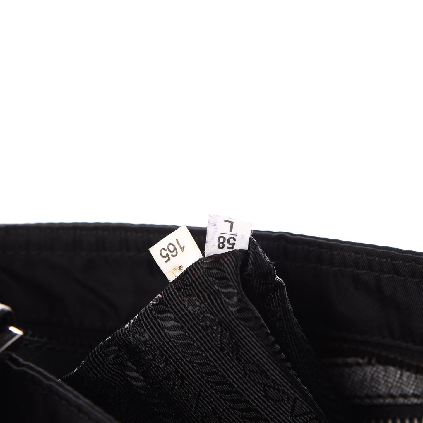 Nylon Saffiano Flat Messenger Bag Black