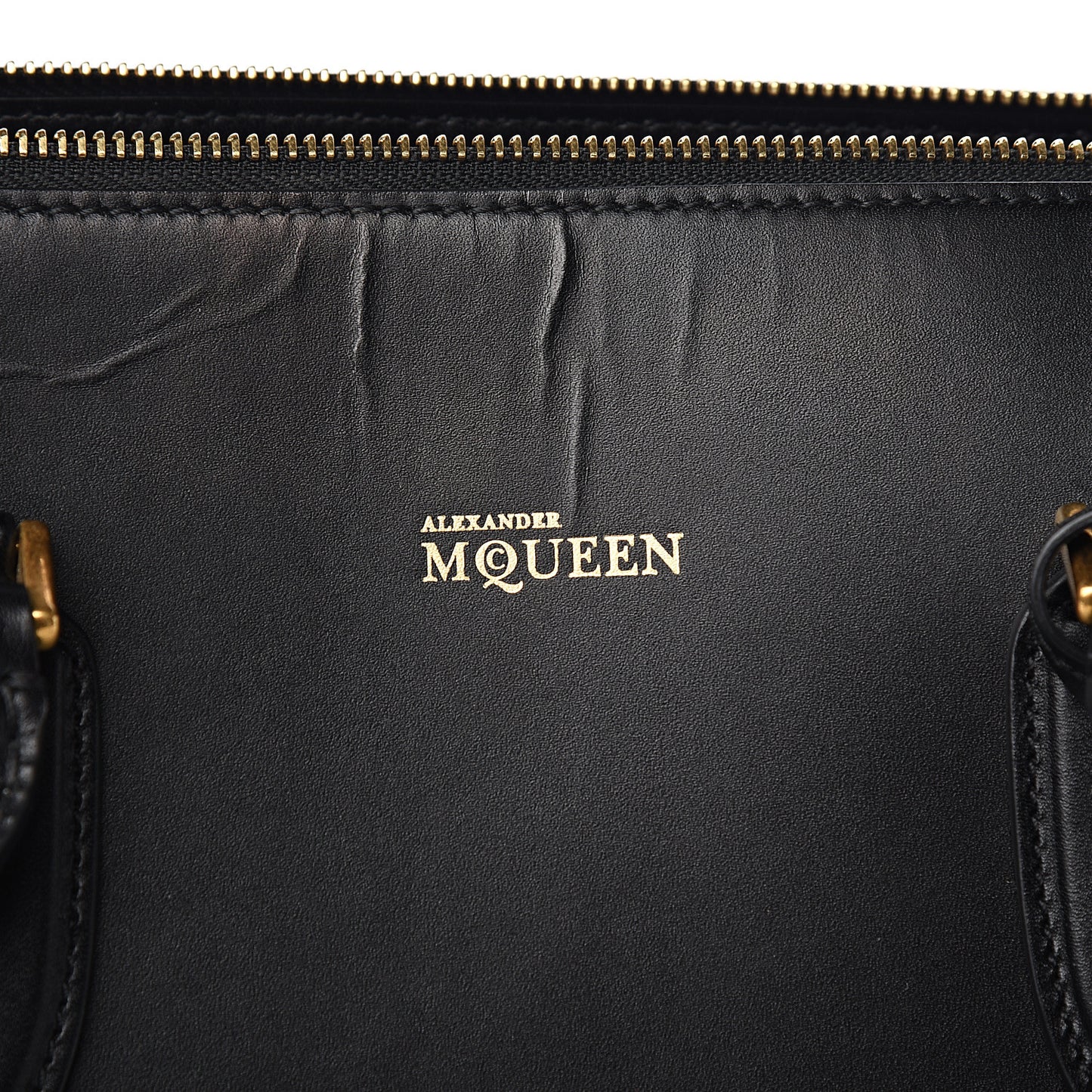 Calfskin Zip Up Heroine Tote Black