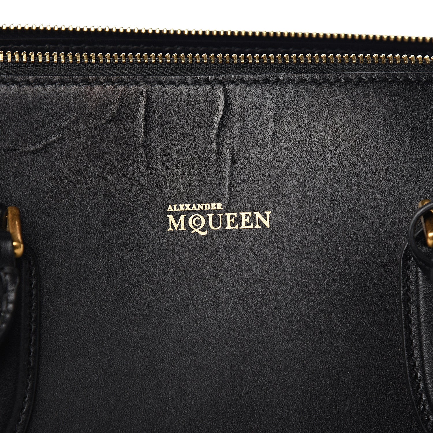 Alexander McQueen Calfskin Zip Up Heroine Tote Black 7 of 9