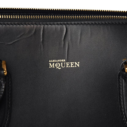 Alexander McQueen Calfskin Zip Up Heroine Tote Black 7 of 9