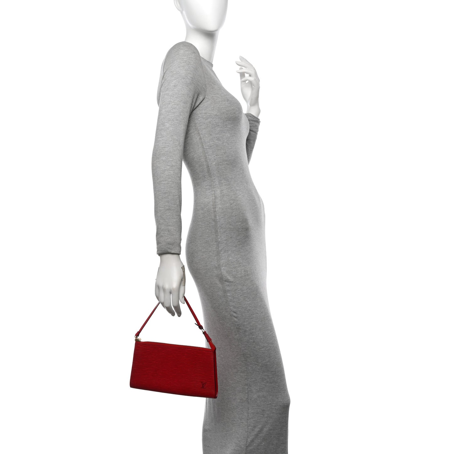 Epi Pochette Accessories 24 Castillan Red