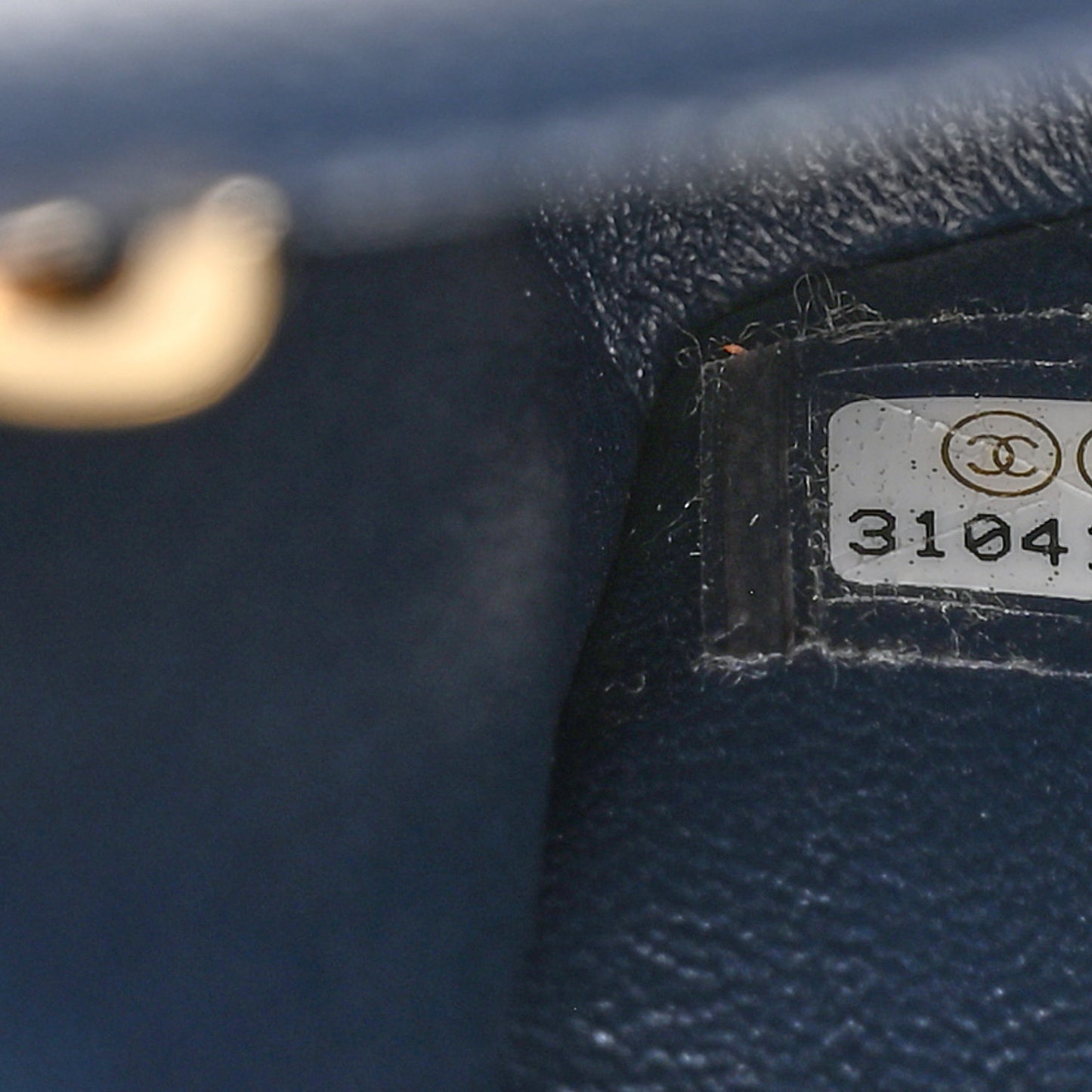 Caviar Quilted Mini Sweet Classic Flap Navy Blue
