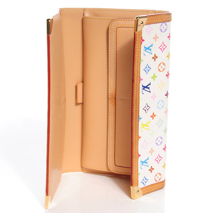 Louis Vuitton Monogram Multicolor Porte Tresor International Wallet White 6 of 9