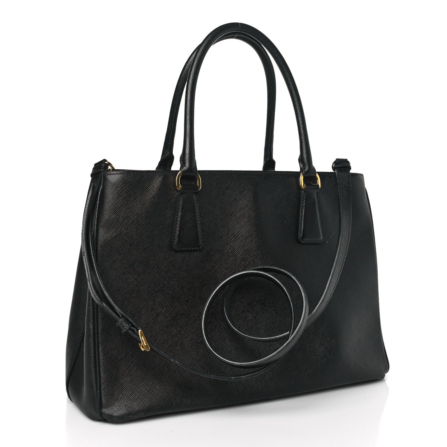 Prada Saffiano Lux Medium Tote Black 3 of 10