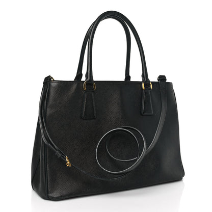 Prada Saffiano Lux Medium Tote Black 3 of 10