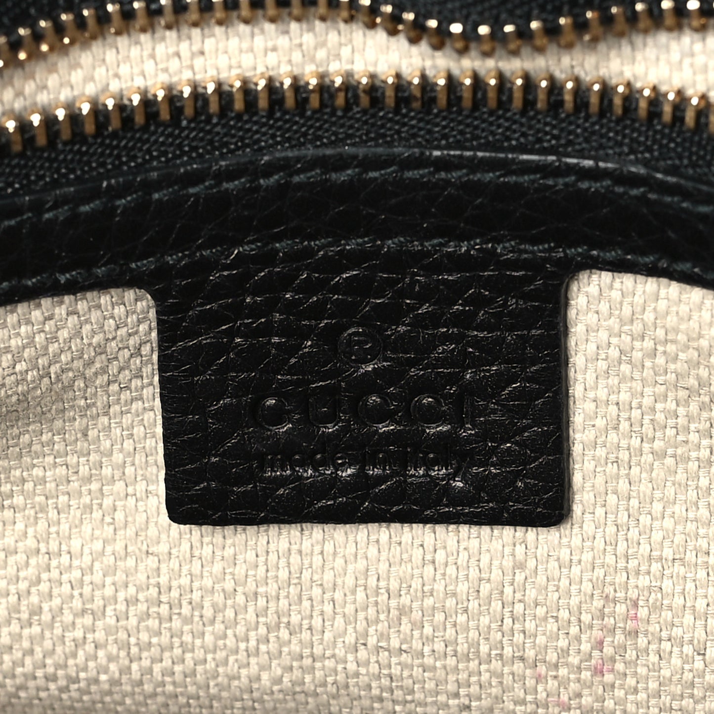 Pebbled Calfskin Medium Soho Flap Crossbody Black