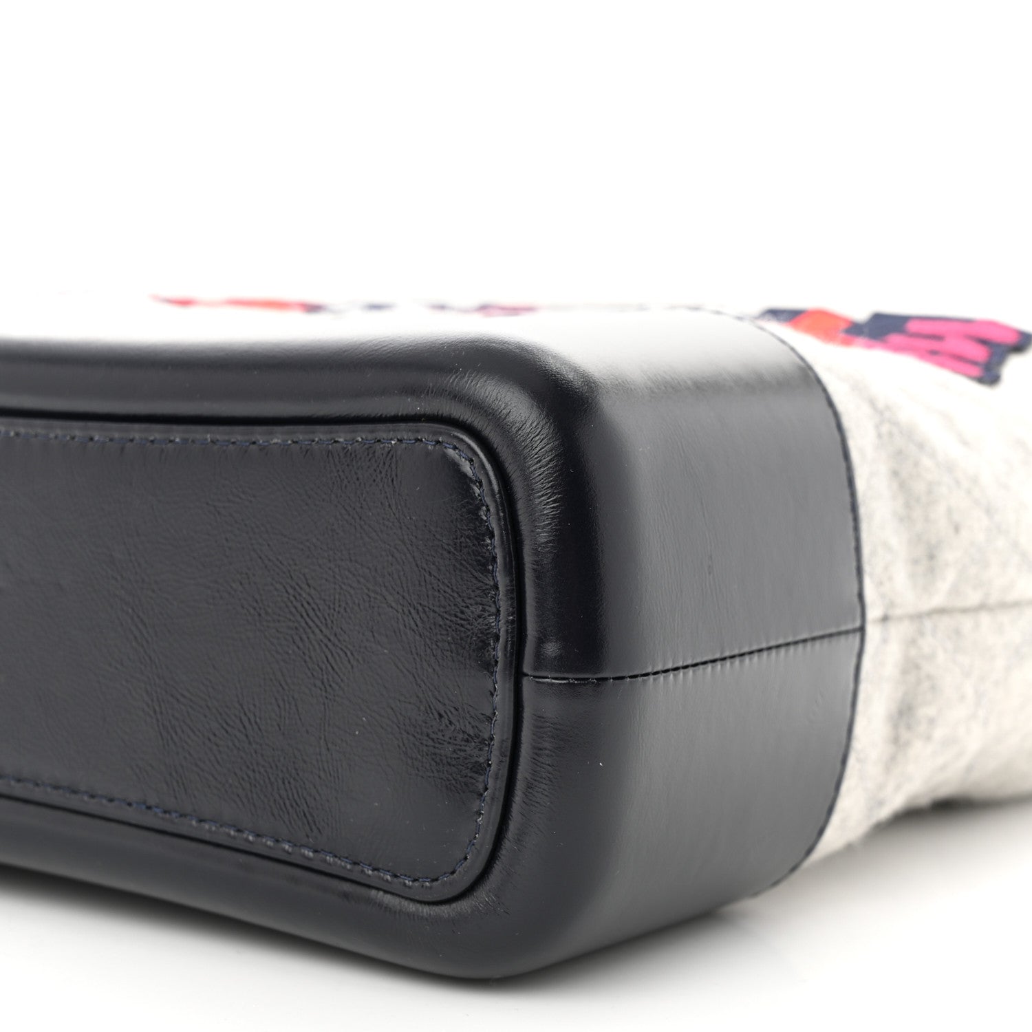 Chanel Wool Calfskin Quilted Medium Gabrielle Hobo Navy 10 of 10