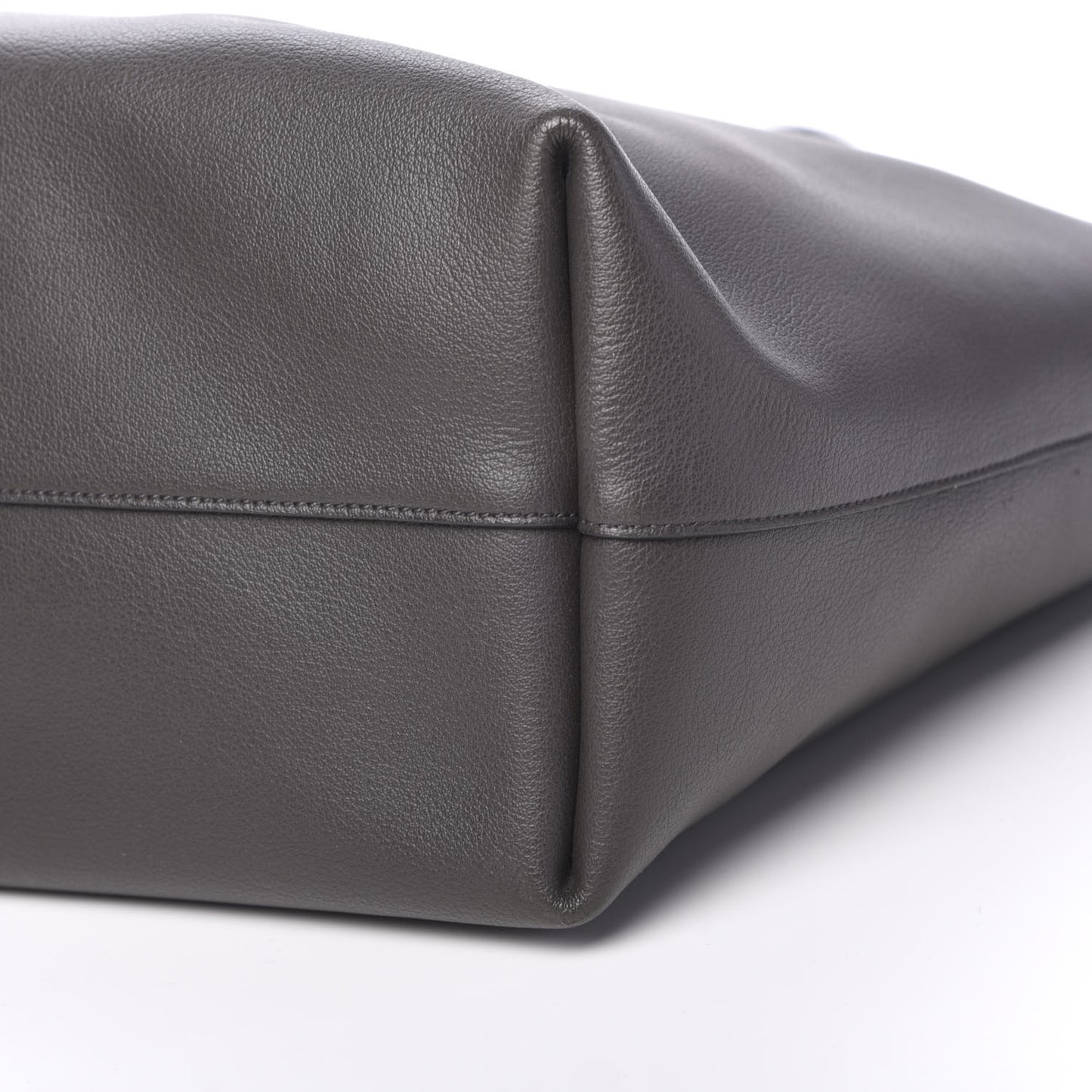 Calfskin Large Shopping Tote Dark Grey