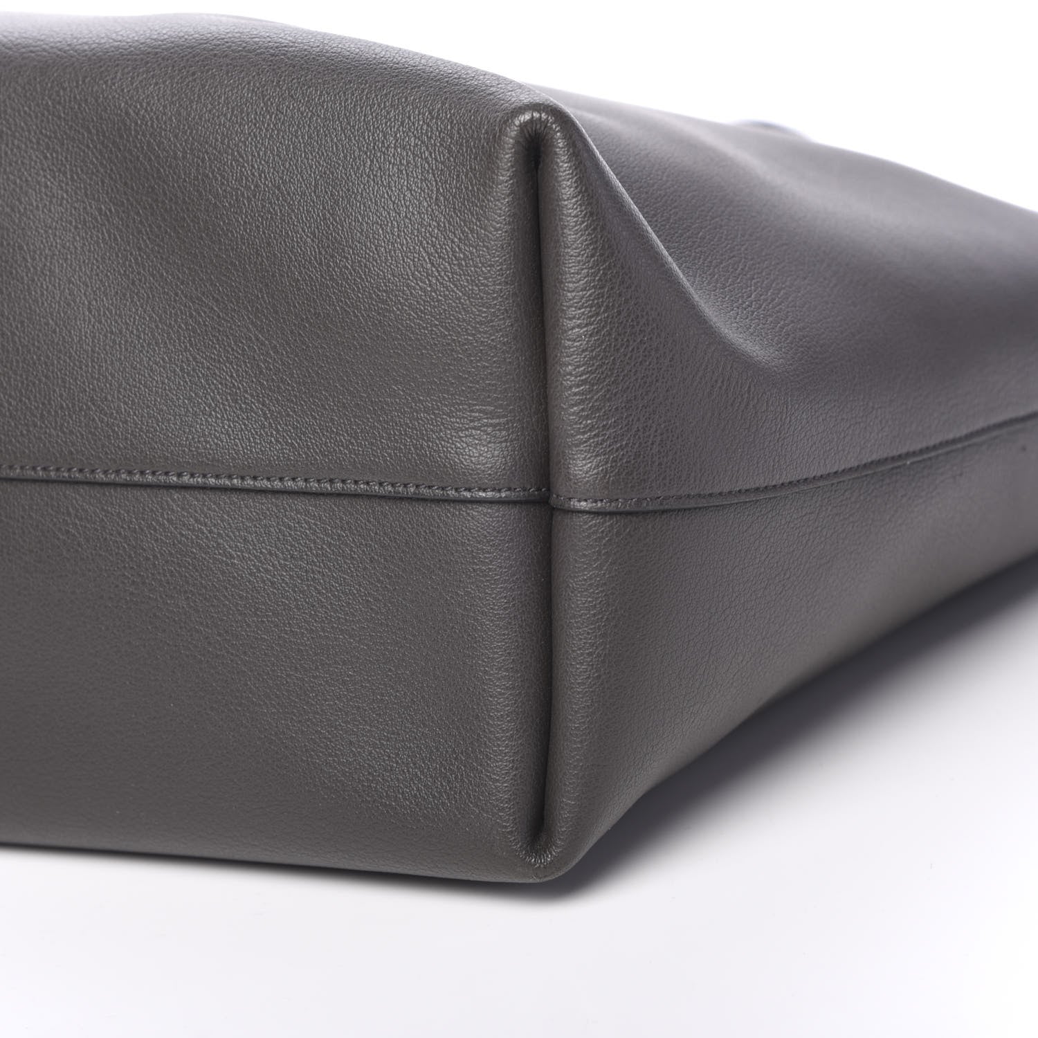 Saint Laurent Calfskin Large Shopping Tote Dark Grey 10 of 16