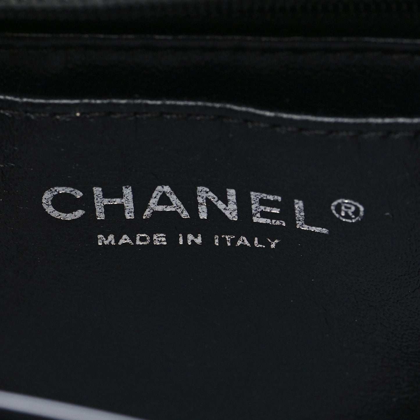 Patent Quilted Jumbo Single Flap Black