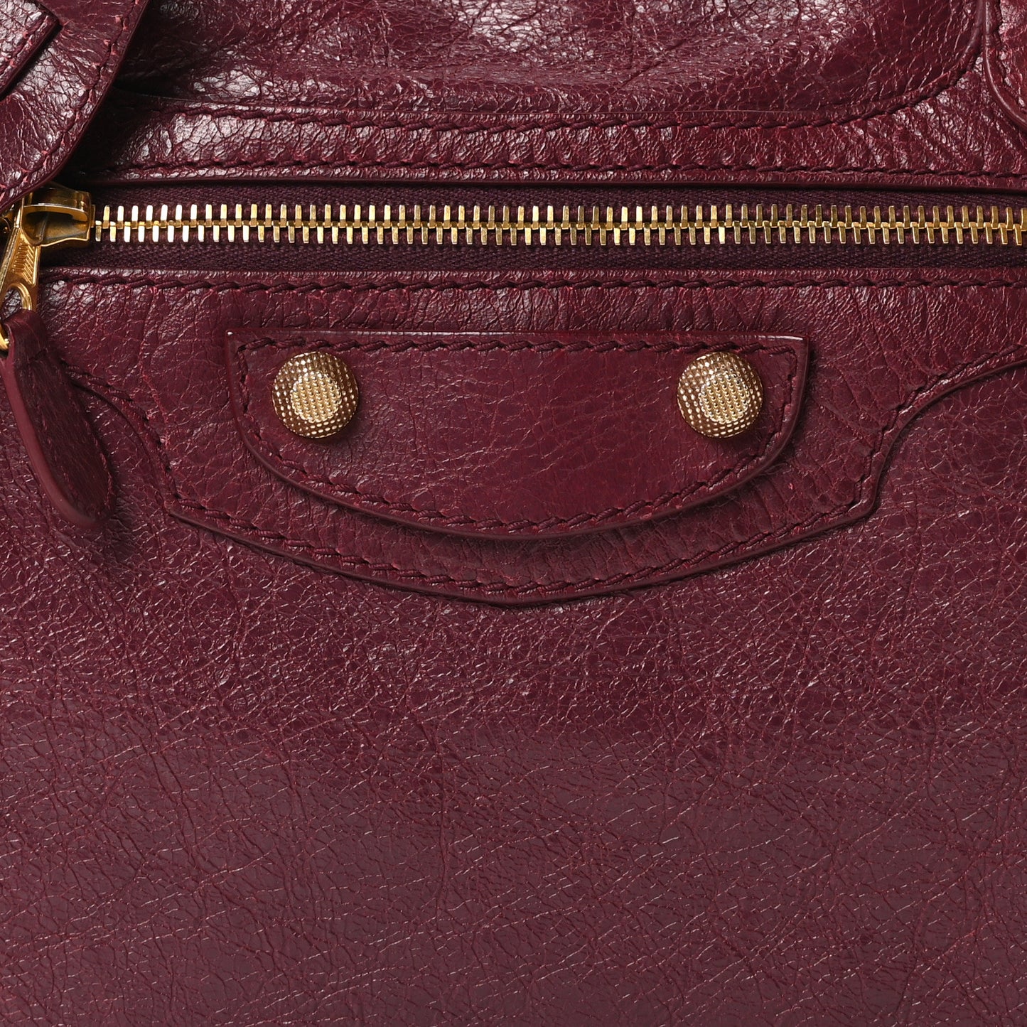 Agneau Giant 12 Gold Hardware City Violet Prune