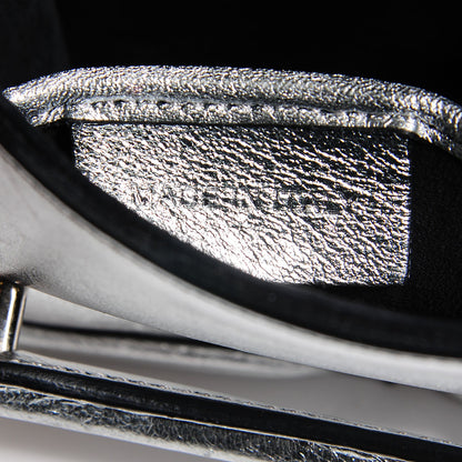 Alexander McQueen Metallic Lambskin Mini Heroine Chain Satchel Silver 7 of 8