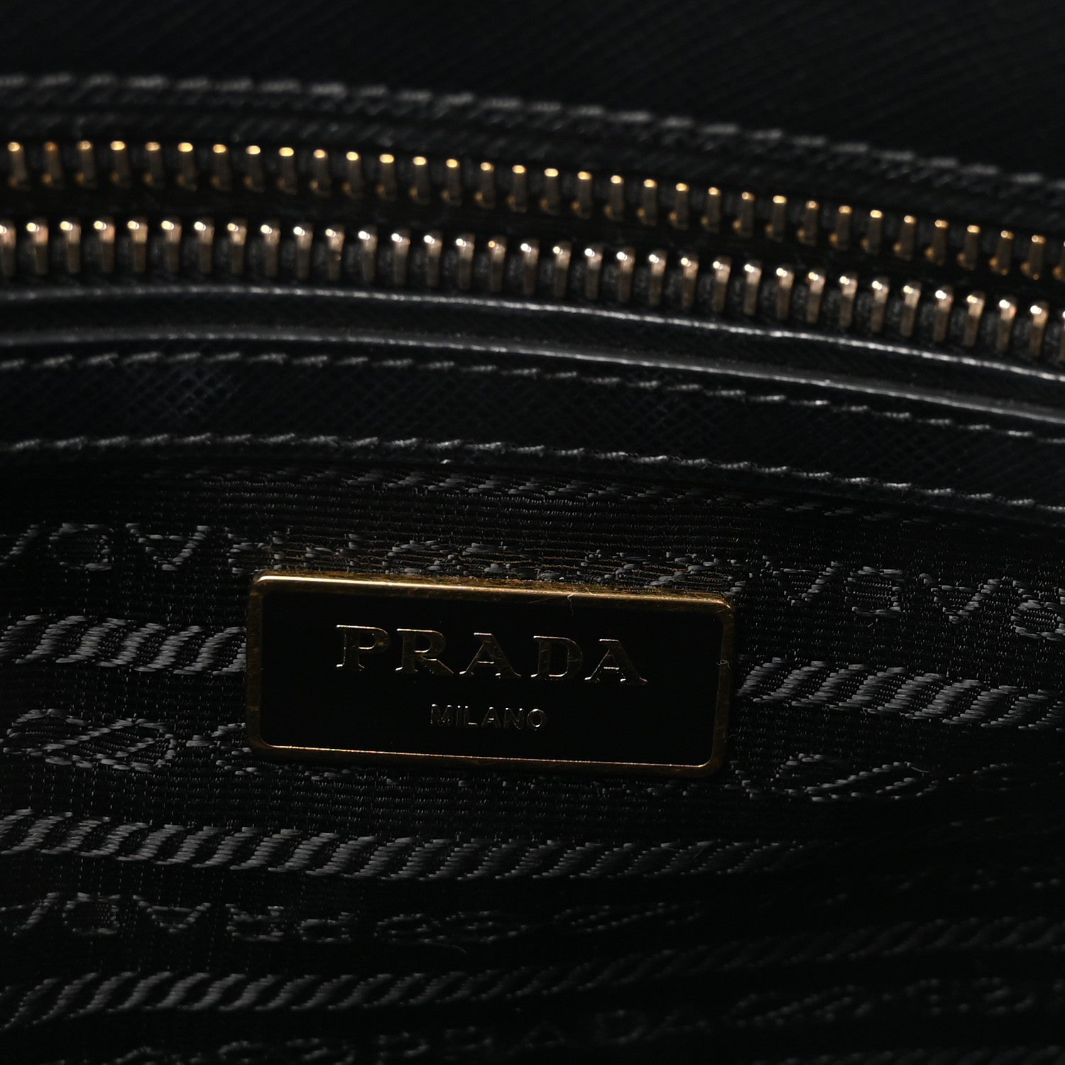 Prada Saffiano Small Galleria Double Zip Tote Black 6 of 9