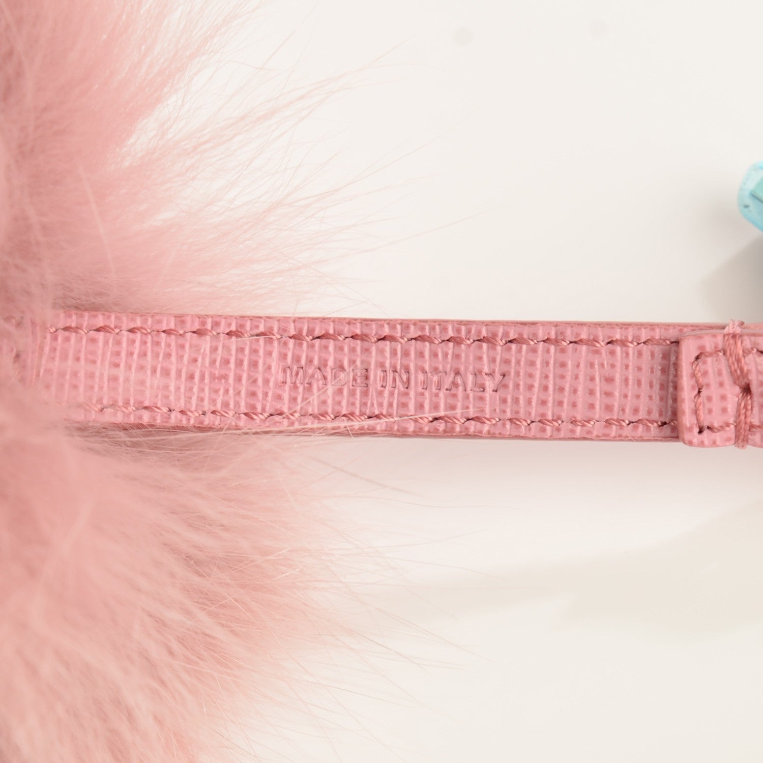 Fendi Fox Fur Vitello Elite Pom Pom Bag Charm Rosa 4 of 6