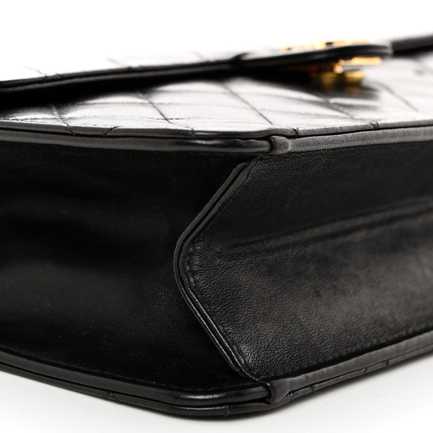 Chanel Lambskin Quilted Medium Single Flap Black 9 of 10