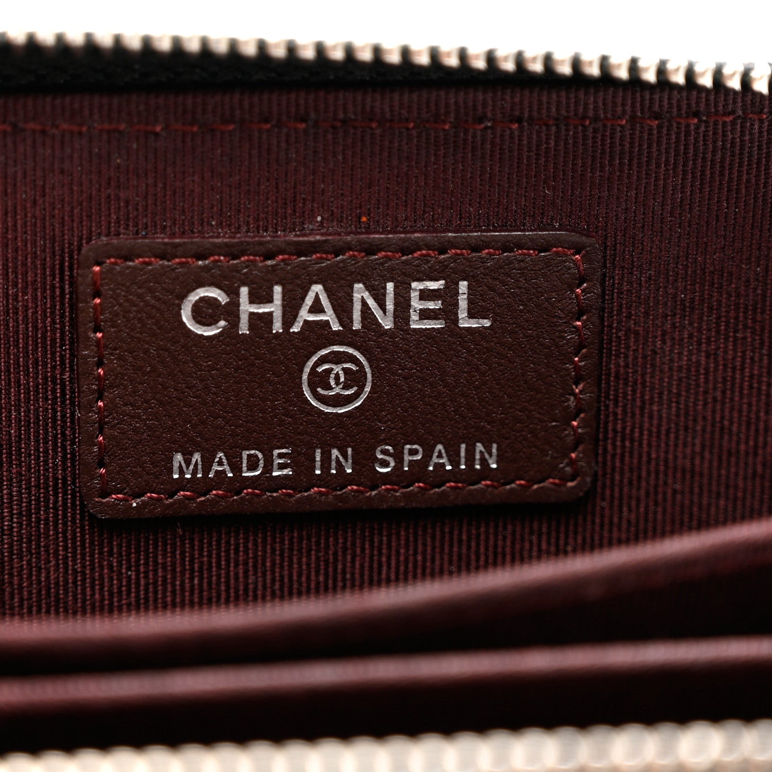 Chanel Lambskin Quilted Zip Coin Purse Black 6 of 8
