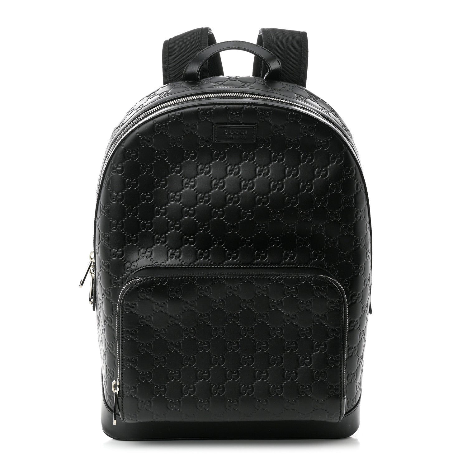 Gucci Guccissima Signature Day Backpack Black 1 of 10