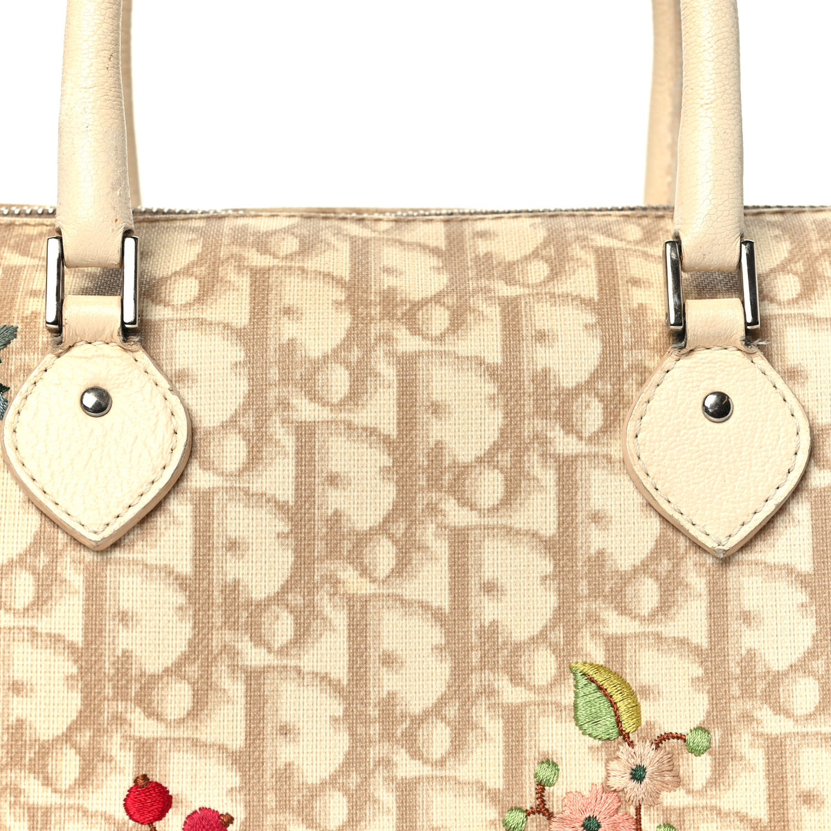 Monogram Vintage Flowers Boston Beige