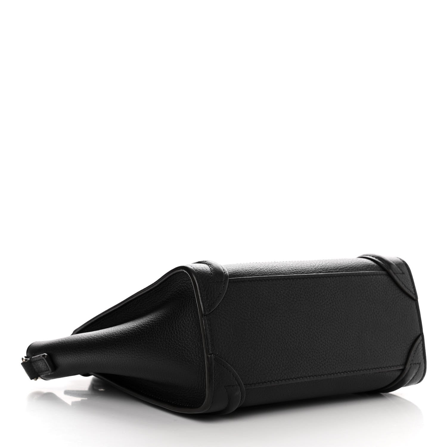 Celine Drummed Calfskin Nano Luggage Black 4 of 11