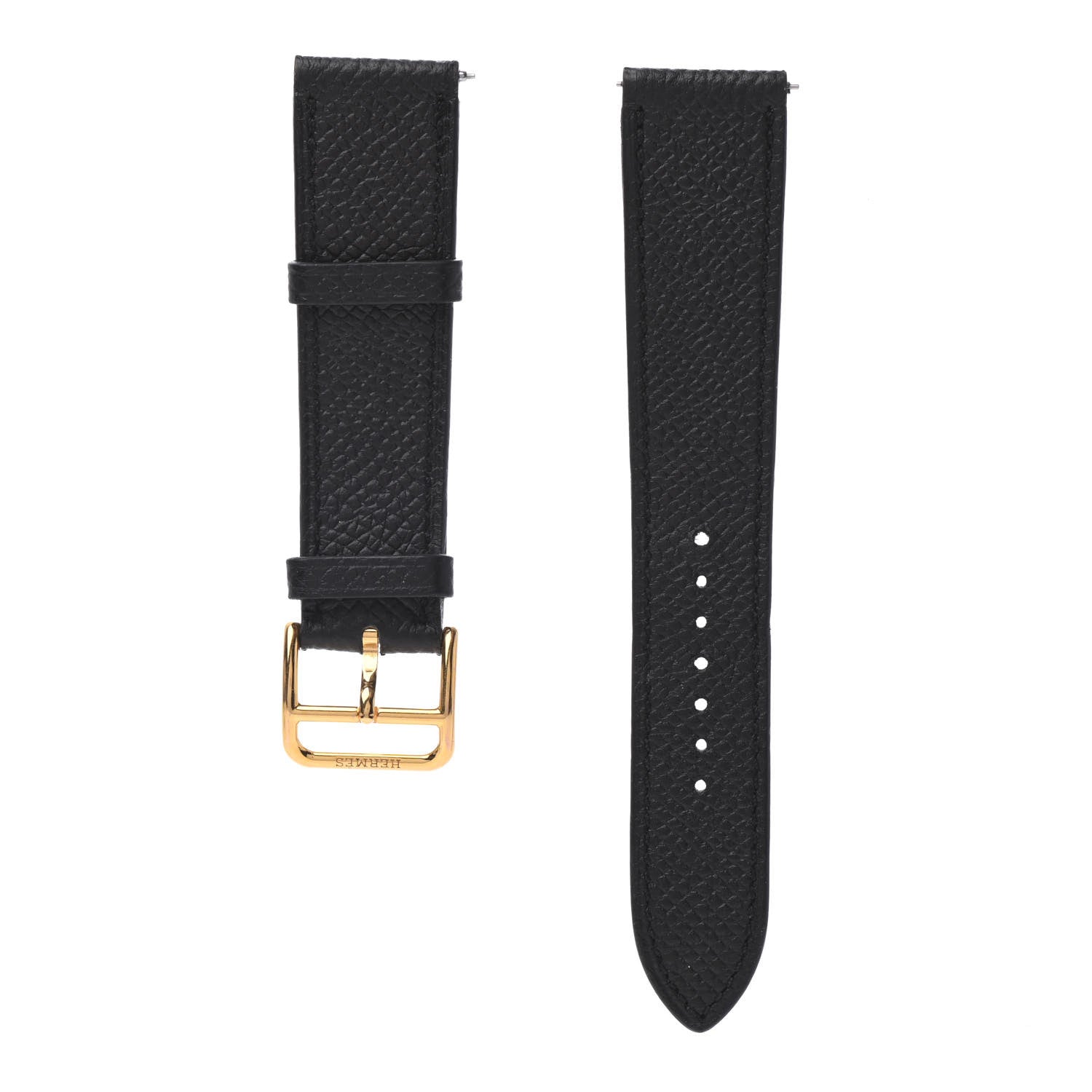 Hermes Epsom Heure H Hour Watch TGM Strap Black 1 of 4
