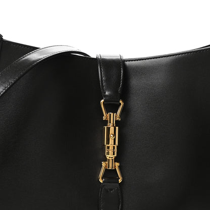 Gucci Boarded Dyana Lux Calfskin Medium Jackie 1961 Hobo Black 8 of 10