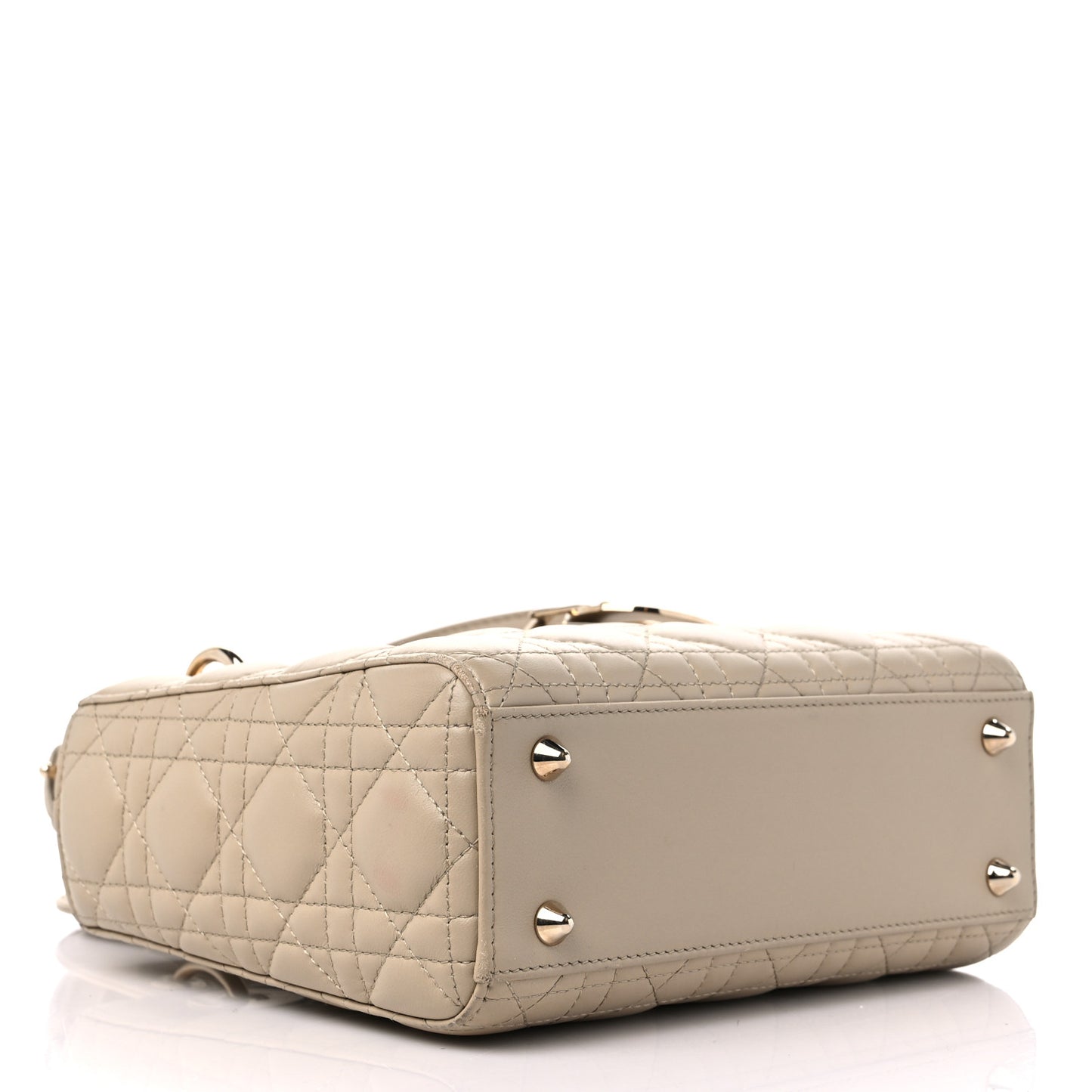 Calfskin Cannage Small My ABCDior Lady Dior Beige