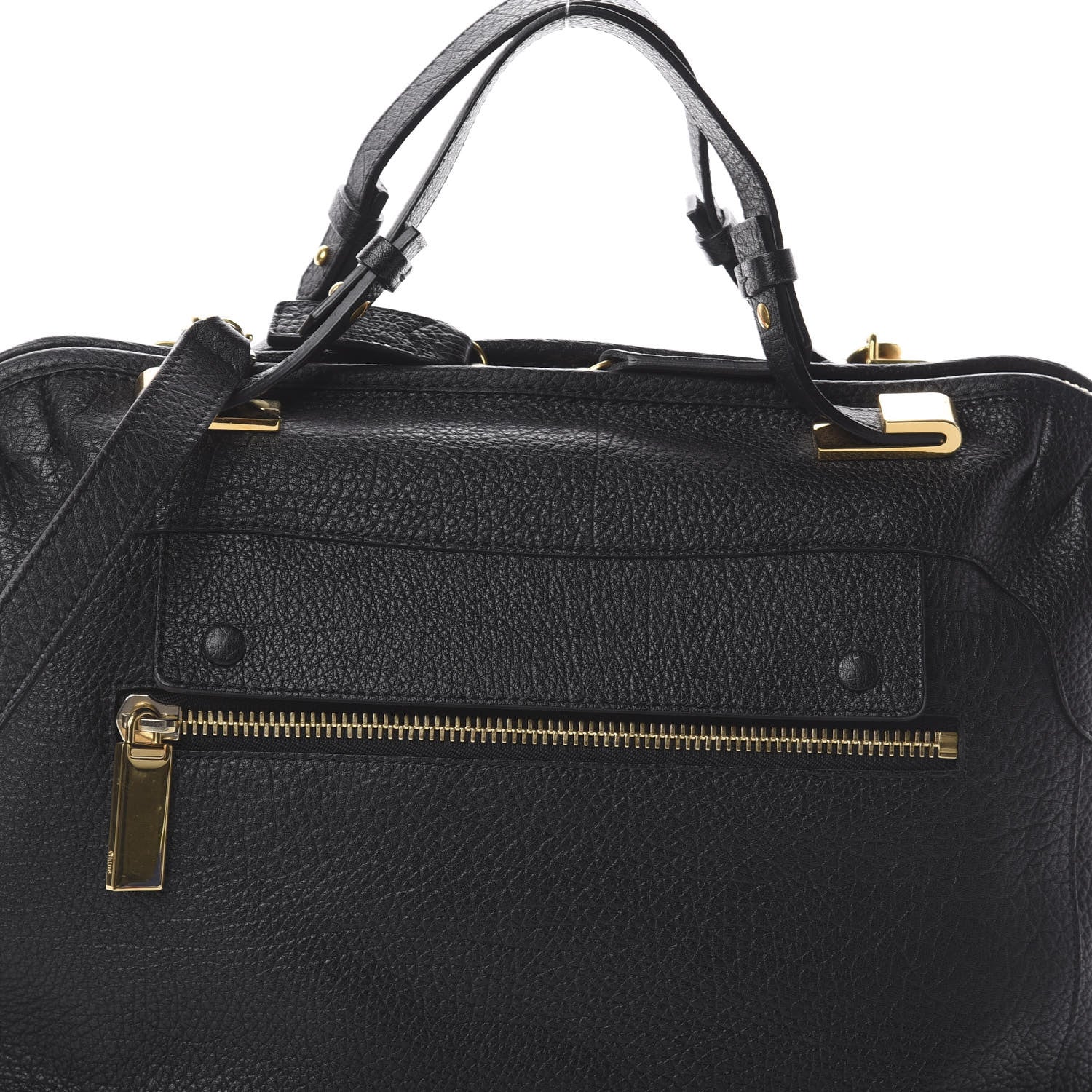 Chloe Grained Calfskin Brooke Satchel Black 8 of 8