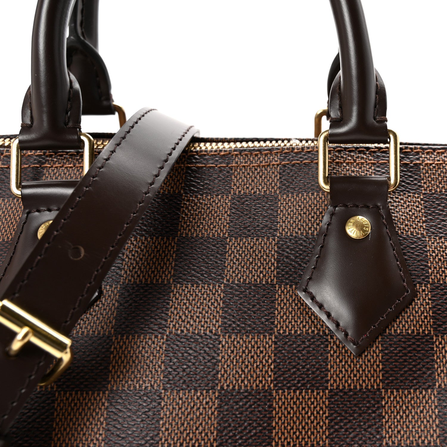 Louis Vuitton Damier Ebene Speedy Bandouliere 25 7 of 9