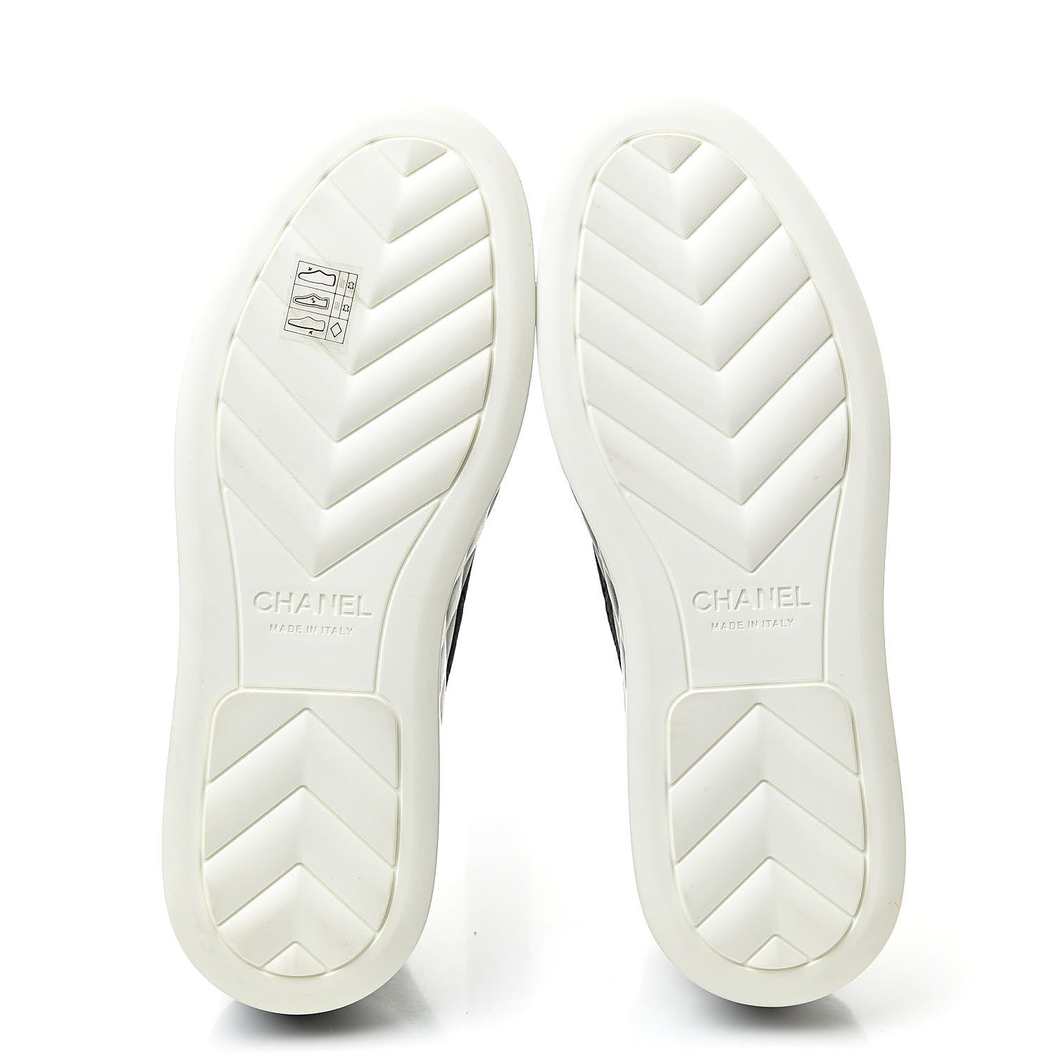 Chanel Canvas Quilted Cap Toe Sneakers 38 Black 5 of 8