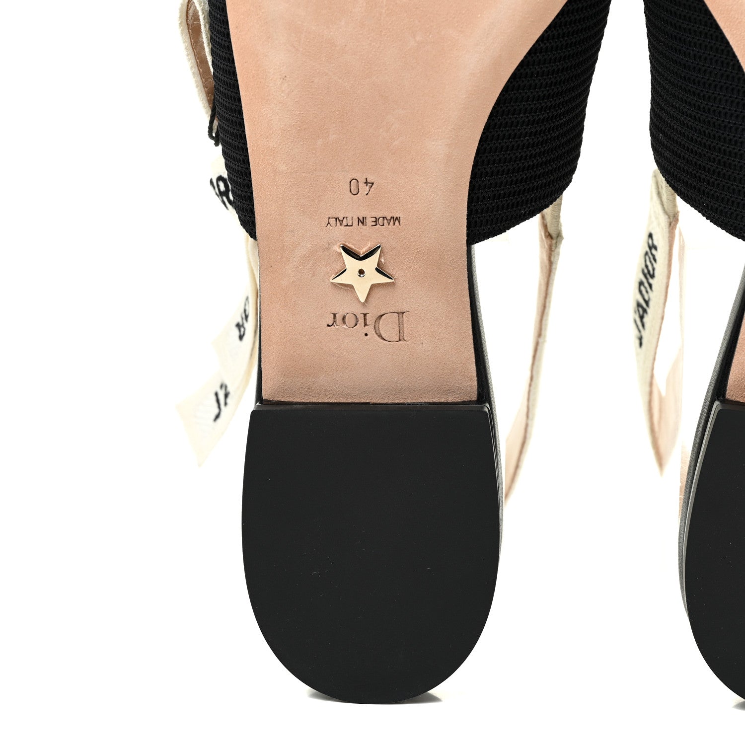 Christian Dior Technical Canvas Ribbon J'Adior Slingback Ballet Flats 40 Black 16 of 28